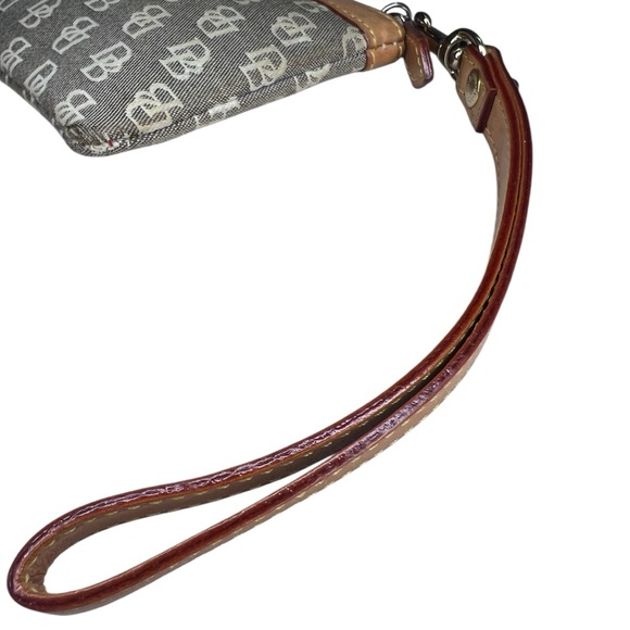 Dooney & Bourke Tan and Brown Monogram Wristlet - Picture 16 of 16